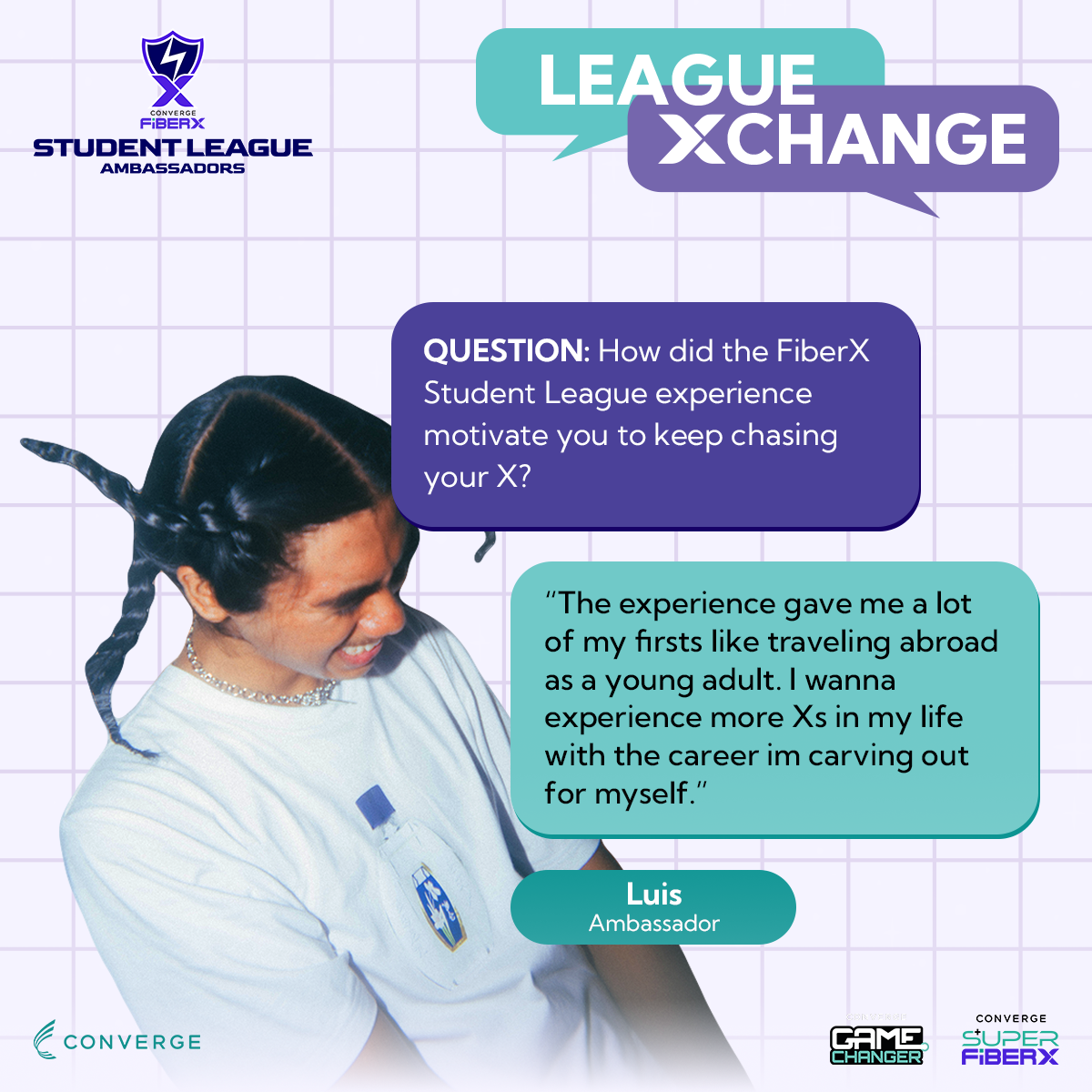 League Xchange story of Luis, FiberX Student League Ambassador